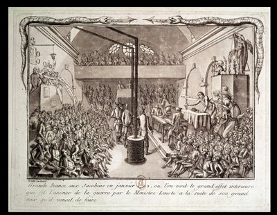 Riunione del Club dei Giacobini, gennaio 1792 da Vilette